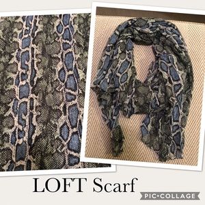 LOFT Snakeskin Print Scarf
